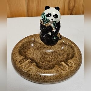 Vintage Panda Bear Ash Tray